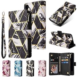 UEEBAI Wallet Case for iPhone XR, Premium Vintage