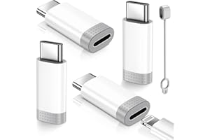 XIWXI 𝟒𝐏𝐚𝐜𝐤 𝐔𝐩𝐠𝐫𝐚𝐝𝐞𝐝 Lightning to USB C Adapter for iPhone 15/16/17 Pro/17 Pro Max,Fast Charging&Data Transfer,Type C Charger Connector Cable for iPhone 17/16 Accessories-Not for Headphone/OTG