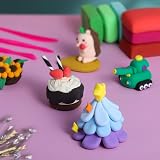 iFergoo Air Dry Clay 24 Colors Ultra Light Modeling Clay with Project Booklet view 3