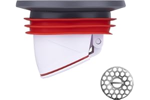 2 Inch Shower and Floor Drain Seal - Magnetic Backflow Preventer Core with Hair Catcher - Automatic Anti-Odor Check Valve for