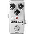 Compressor Guitar Pedal, Mini Effect Processor Fully Analog Circuit Universal for Guitar and Bass, Exclude Power Adapter - KOKKO (FCP2)
