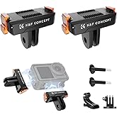 K&F CONCEPT 2 Pack Magnetic Quick Release Adapter Mount for DJI Osmo Action 5 Pro, Extension Base Bracket with 1/4" Adapter/Quick-Release Buckle for DJI Osmo Action 4/Action 3/Osmo 360 Accessories