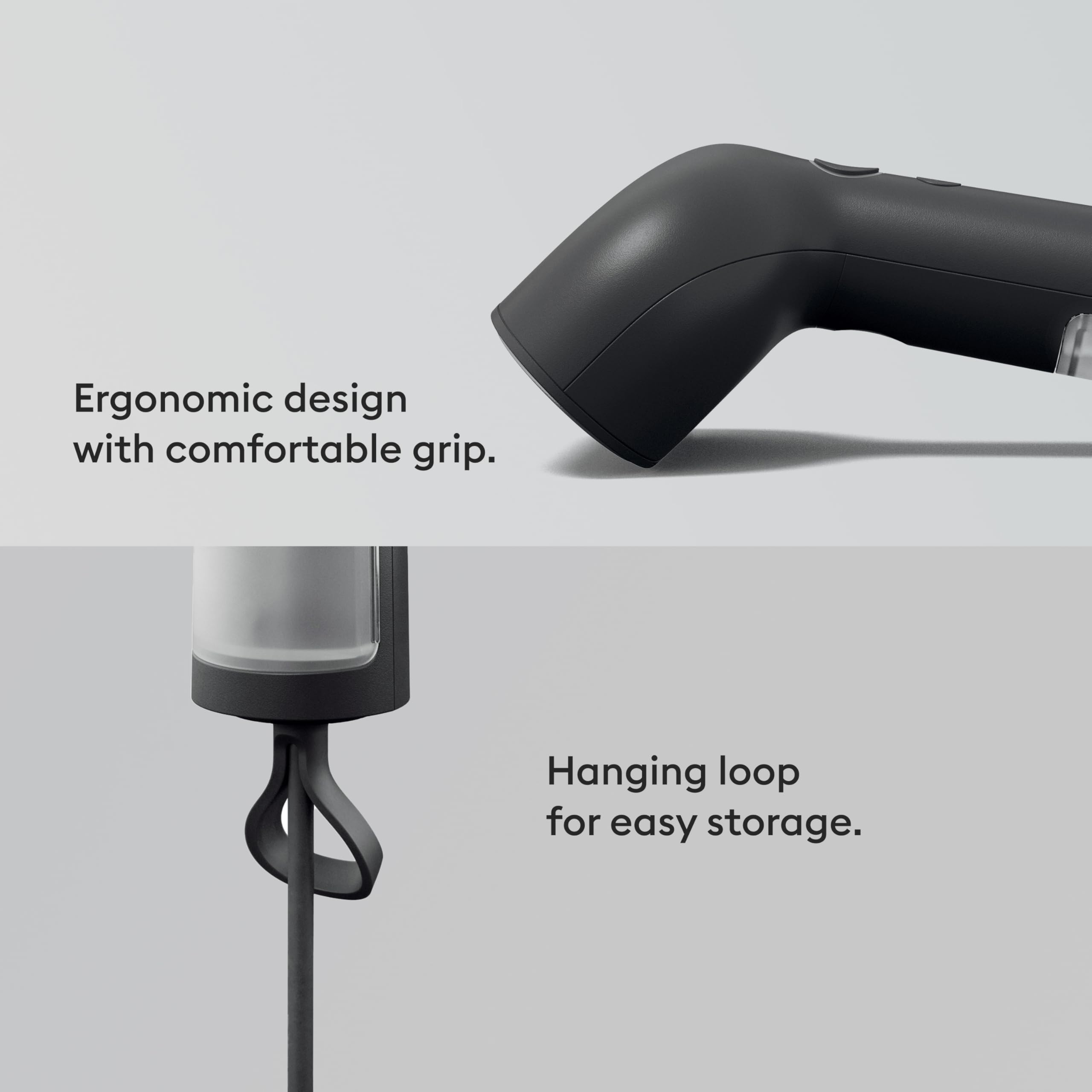 Steamery Handheld Clothes Steamer Cirrus X, 1200W, Steam Output 20g/min, Heat up in 20 Seconds, Portable, Minimalistic, Scandinavian design, Black