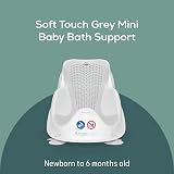 Angelcare Soft Touch Mini Bath Support Grey Newborn Bath Seat Non-Slip view 2