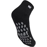 HEAT HOLDERS - Mens Non Skid Low Cut Thermal Ankle Slipper Socks with Grippers
