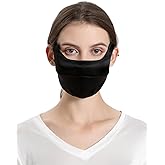 MOROUTLINE UPF 50+ Pure Silk Face Cover Breathable UV Protection Sunscreen Mask Reusable Sport Face Scarf Mask (Neck Gaiters)