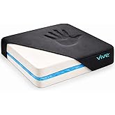 Vive Wheelchair Cushion - Gel Seat Pad for Coccyx, Orthopedic Back Support | Sciatica &amp; Tailbone Pain Relief - Waterproof Cover + 4 Layer Foam Support