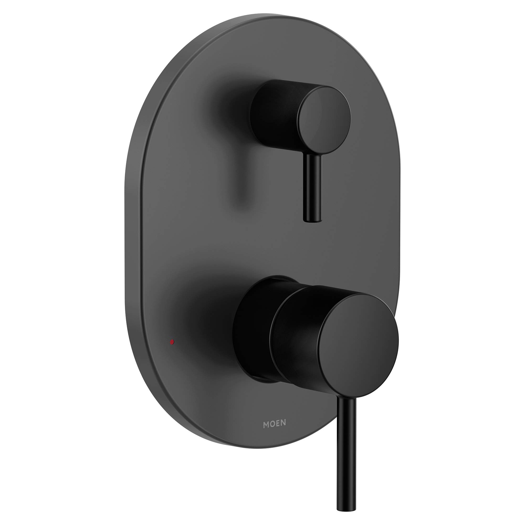 Photo 1 of Moen Align Matte Black M-CORE 3-Series 2-Handle Shower Faucet Trim, Valve Required, UT3290BL