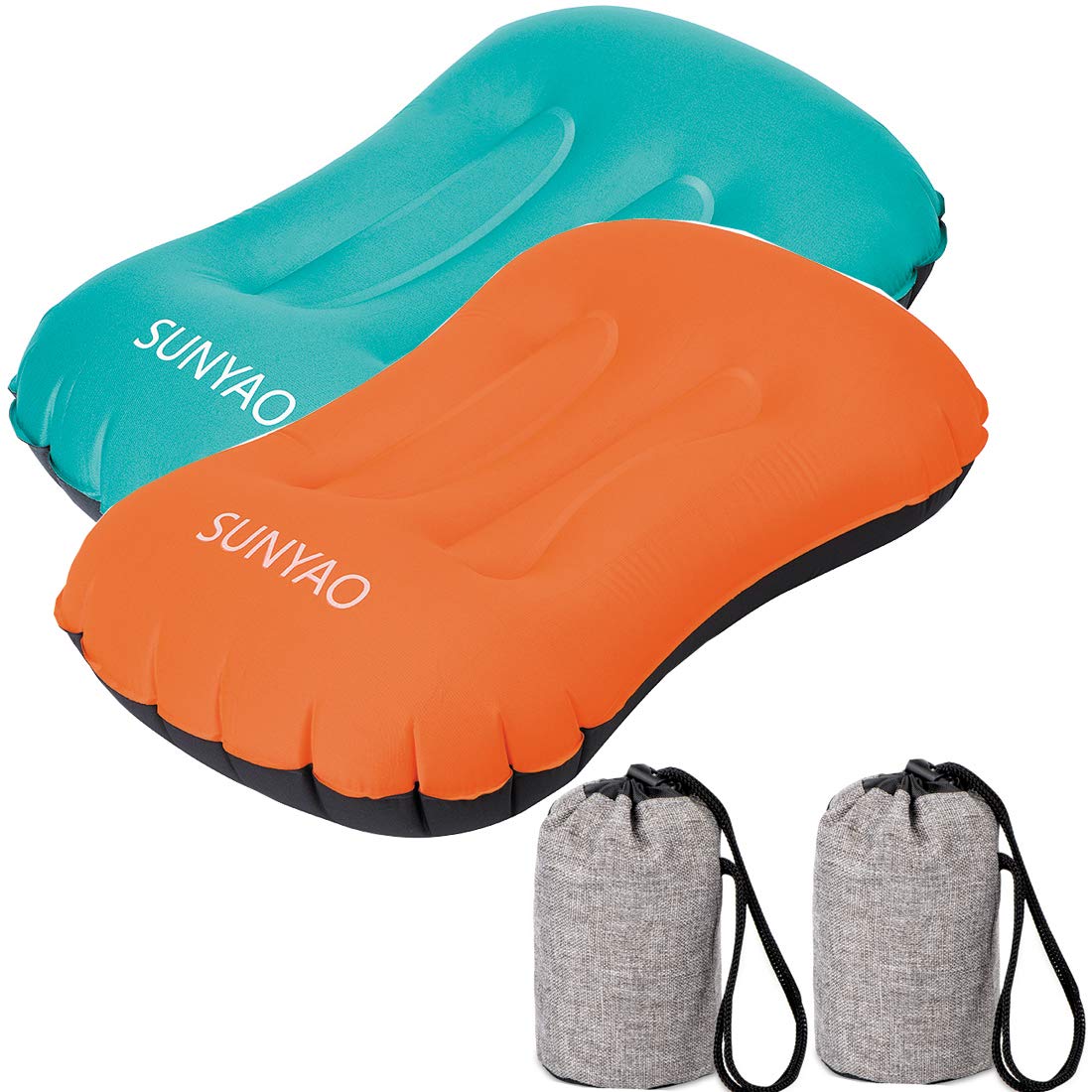Photo 1 of ****Partial set***

SUNYAO  Pack, Ultralight Inflatable Camping Pillows with Compact Pouch Sack Ergonomic Pillow for Neck & Lumbar Support While Camping, Backpacking,Hiking