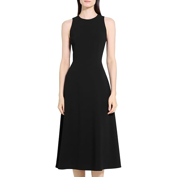theory sleeveless a line wrap dress Good Linen Sleeveless A-Line Wrap Dress