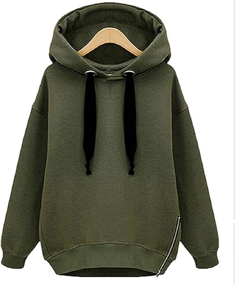 Amazon 太いひも がかわいい パーカー 秋 レディース M L Xl カーキ オフホワイト トップス カジュアル 秋冬 おしゃれ 人気 アウター トレーナー パーカー 通販