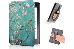 COCFOOKIW Case for 6" Kindle Paperwhite(5th/6th/7th Generation-2012/2013/2015) -Premium PU Leather Cover with Hand Strap and 