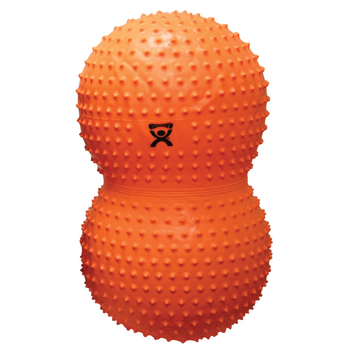CanDo Exercise roll with NUBS / motoric ball / peanut-shaped fitness ball - CanDo® Peanut Ball SENSI - orange, 50 cm x 100 cm