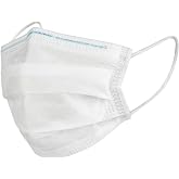 HALYARD FLUIDSHIELD 1 Fog-Free Disposable Procedure Mask,with SO SOFT Lining&amp;SO SOFT Earloops,Pleat-Style,White,Level 1,41802