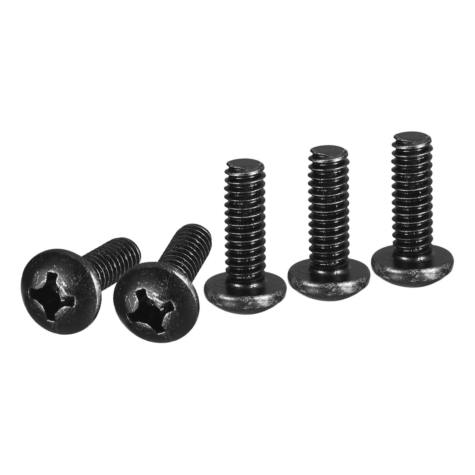 DTGN 1/4-20x3/4" Pan Head Machine Screws, 100Pcs 1/4-20 Phillips Drive, UNC Full Thread, Steel Black Oxide Finish, Screws Bolts Kit
