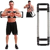 GoFitness Push Down Bar Machine - Chest Expander at Home Workout Equipment for Chest, Arm, Shoulder, Abs and Back - Portable Upper Body Trainer for Home, Travel or Outdoors