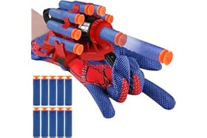 SYRYIA Spider Web Shooter for Kids, Superhero Wrist Launcher Educational Toy, Spider Gloves Man Cosplay Gift for Boys