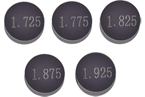 YS-TM 9.48mm O.D. Adjustable Valve Shim Refill Kit for Yamaha YZF-R1 YZ450FX YZ250F YFZ450R YFZ450 WR450F WR250F TTR250 for Kawasaki KFX400 KFX450 R (1.725mm 1.775mm 1.825mm 1.875mm 1.925mm)