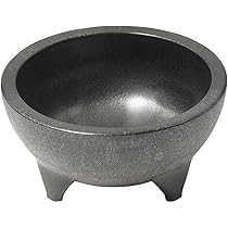 Restaurantware 4 Ounce Salsa Bowl 1 3-Legged Design Molcajete Bowl