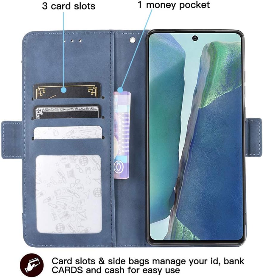 Leather Case for Nokia 8.3 5G Phone Cover Wallet Flip Iron Buckle Closure with Multi-card Slot Business Card Holder and Bracket Function - Image 5