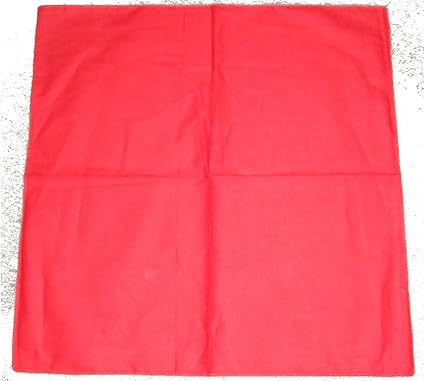 Bandana Rouge Uni Tout Rouge Coton Coton 55 Cm X 55 Cm Amazon Fr Cuisine Maison
