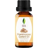 SVA Frankincense Essential Oil in Glass Bottle, 1/3 Fl Oz (10 ml) | Frankincense Oil for Diffuser, Humidifier, Skin, Body, Perfume, Home Fragrance, Incense, Bath, Soap, Candle &amp; DIY Projects