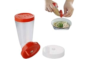 Sesame Mill, Sesame Seed Grinder –Manual Seed Mill, Plastic Grinder with Storage Bottle, Seals Fresh, Grinds Evenly for Kitch