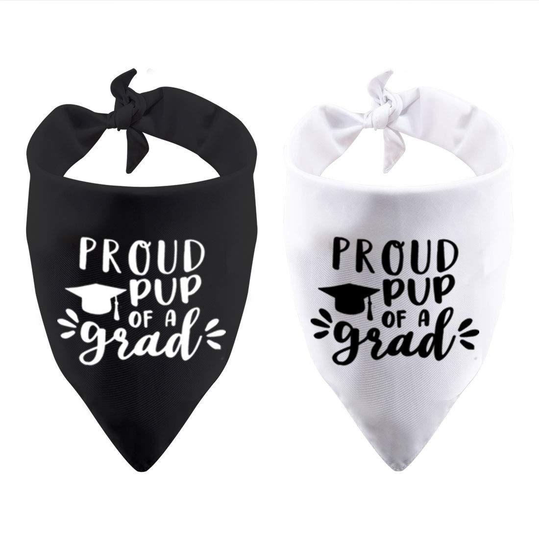 2 Pack Graduation Dog Pet Bandana Proud Pup of A Grad Dog Bandana Graduation Announcement Gift (Proud Pup of A Grad D)