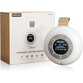 Glocusent Portable Sound Machine for Baby Kids Adults,62 Sounds | 5W Speaker White Noise Machine for Sleeping, 30-hr Lasting Rechargeable Sound Machine with 4 Timer, Suitable for Home Travel
