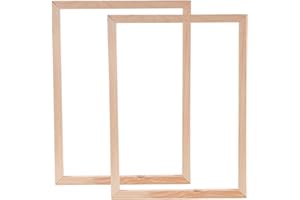 SUPVOX 2pcs 30x40cm Solid Wood Canvas Frame Bars DIY Stretcher Kit for Oil Painting and Paint by Numbers,