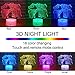 Elephant 3D Night Light for Kids 3D Lamp with 16 Colors Changing Remote Control Elephant Toys 10 9 3 5 2 8 1 7 6 4 Year Old Girls Women Baby Boys Gifts