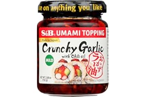 S&B chili oil w/Crunchy Garlic 3.9 oz (Pack of 2)