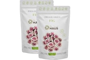 The Snack Haus Freeze-Dried Figs (2 Pack) | All-Natural, No Preservatives | Nutrient-Rich, High Fiber Snack | Perfect for Yogurt, Granola, or On-The-Go! (0.70 Oz/Pack)