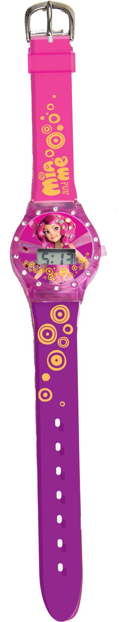 Joy Toy 118089 Mia and Me LCD Watch with Rhinestones in Blister Pack