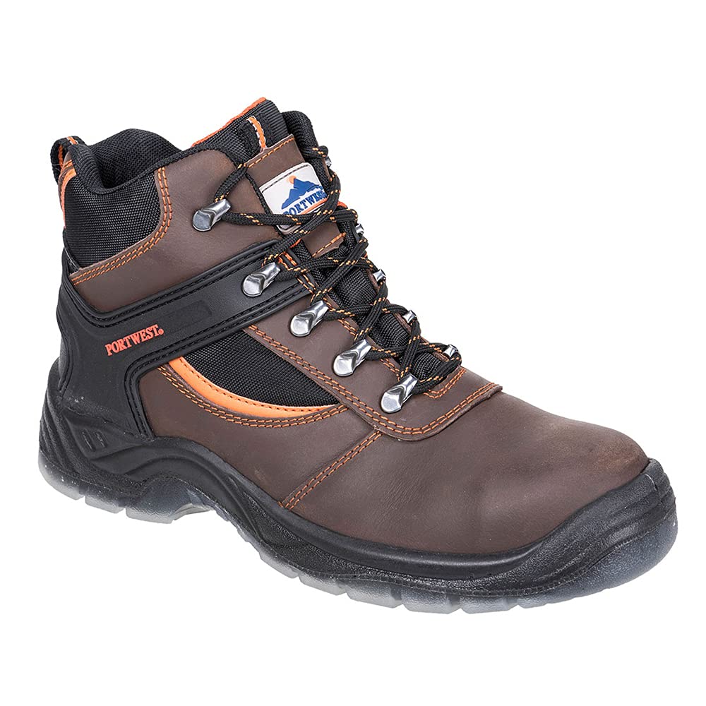 Portwest Steelite Mustang Boot S3, Size: 36, Colour: Brown, FW69BRR36