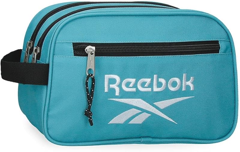 Boston Saco de Higiene Dois Compartimentos Azul Turquesa 26x16x12 cm Poliéster por Joumma Bags