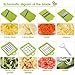 Vegetable Slicer Chopper Dicer, MVPOWER Onion-Fruit-Cheese-Vegetable Spiralizer Mandoline Slicer with 8 Interchangeable Stainless Steel Blades, Multifunctional Dicer, Kitchen Cutter, Peeler, Grater