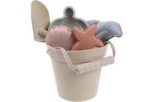 Silicone Beach Toys for Kids - Baby Sandbox Toys - Best Silicone Toddler Beach Toy Set for Travel -Won't Break Like Plastic B