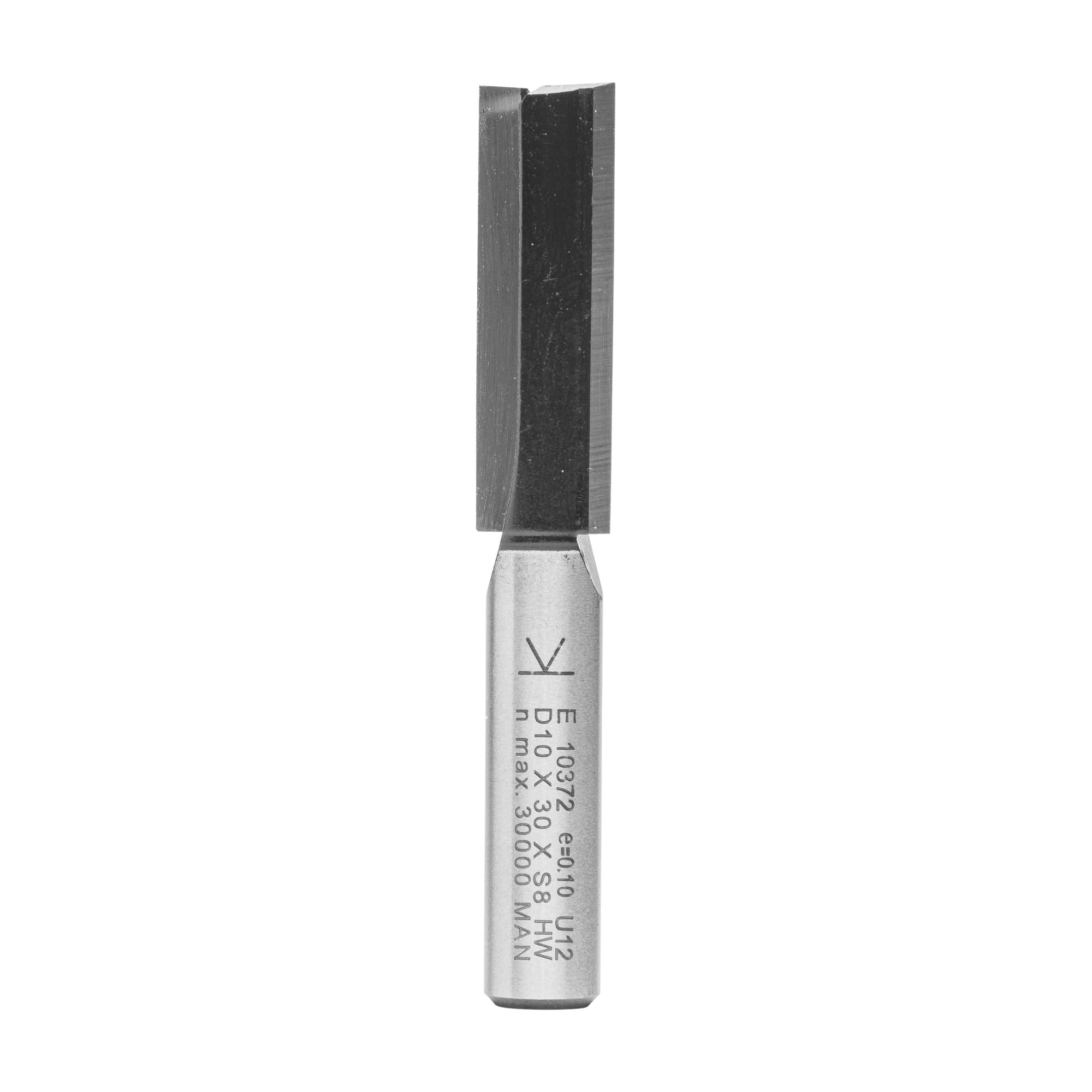 ENT 10372 Straight Cutter Tungsten Carbide TC, Shank (S) 8 mm, Diameter (D) 10 mm, NL 30 mm, SL 32 mm, GL 62 mm — image 1