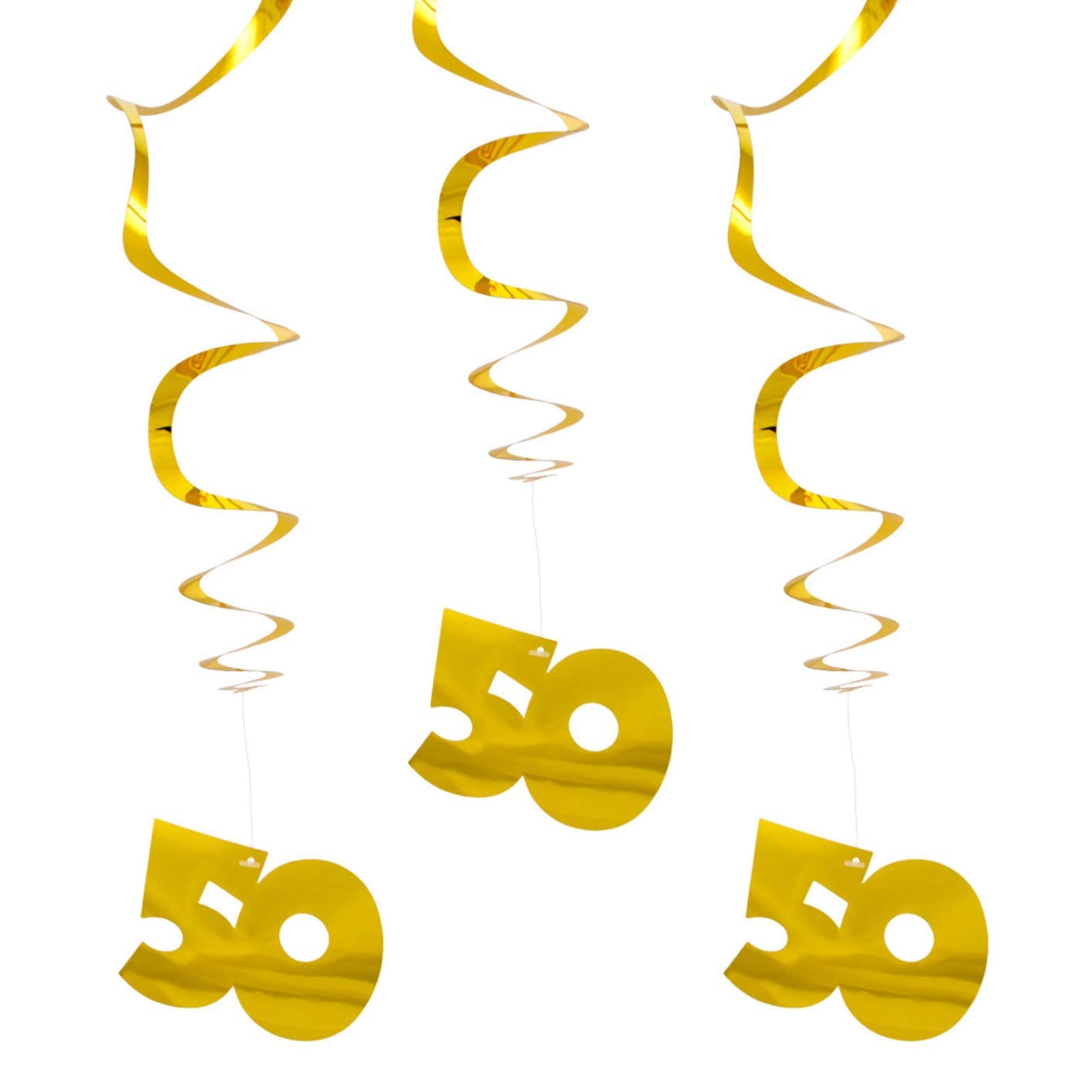 3 Hanging Spirals Gold 50