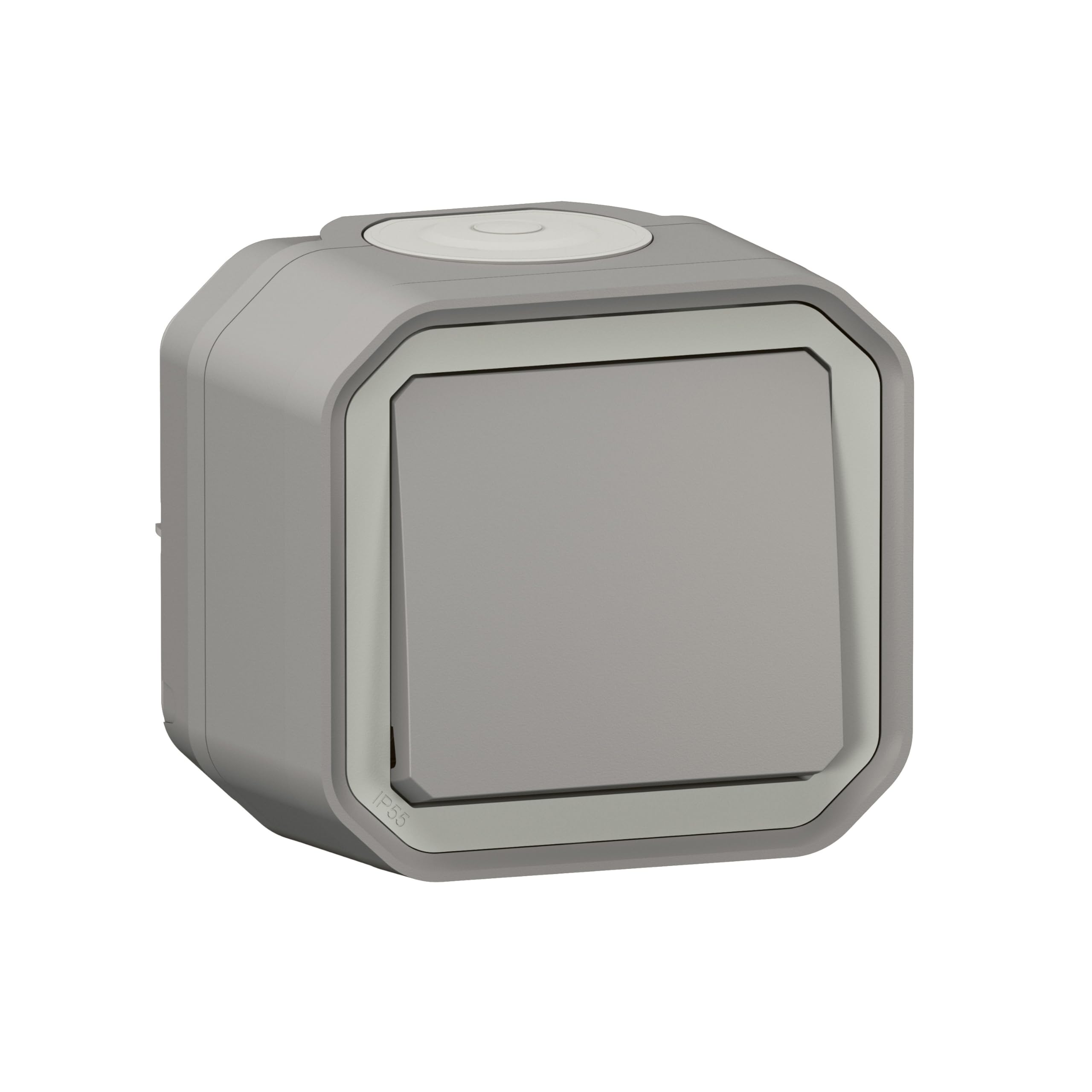 Legrand Plexo Waterproof On-Off / Two-Way Switch Grey 10A 250~ IP55 Supplied Complete for Surface Mounting
