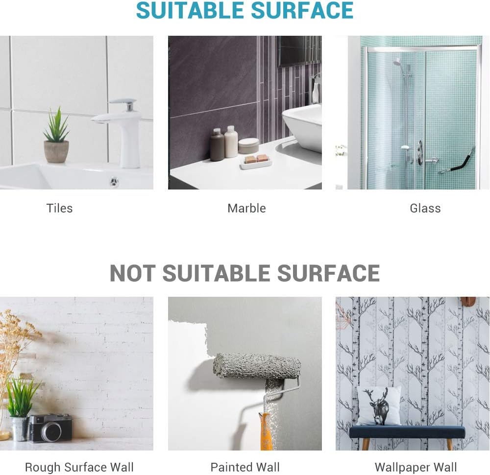 Fog Free Shower Mirror, LUXEAR Anti Fog Adhesive Round Shaving Mirror with Fogless Spray Razor Holder Easy Mirrors Viewing Ideal for Bathroom Home Wall Traveling, Shatterproof -
