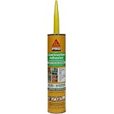 SIKA SikaBond Waterproof Construction Adhesive, Gray, 10 fl oz | Permanent flexible bond, Fast curing and non-corrosive, Water-immersible, For outdoor projects and common building materials