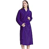 PJGGZ Women's Shawl Collar Bathrobe, Soft Long Towel Robes for Women - Super Absorbent Quick Dry yet Warm