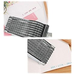 BUTEFO 8 Digits & 26 Alphabet Rolling Stamp