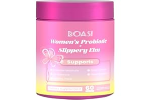 Boasi Women's Probiotics Slippery Elm Gummies,Her Juicy PH Balance,Vaginal Feminine Probiotics Pineapple Gummies,Digestive,Immune Health