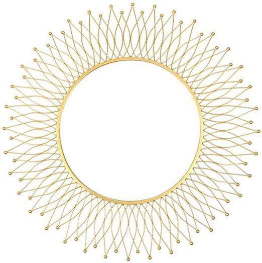 XLY Espejo de Entrada Americana Redondo Decorativo Espejo, Gafas de Sol