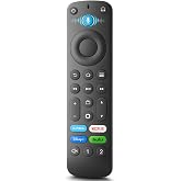 Replacement Remote for Fire TV, Fire Stick, FireStick, Insignia AMZ Fire TV | 1 Year Warranty, for Toshiba/Amazon/Hisense/TCL Fire TV, for Fire Cube, Voice Control, 2 Custom Buttons, Premium ABS Material