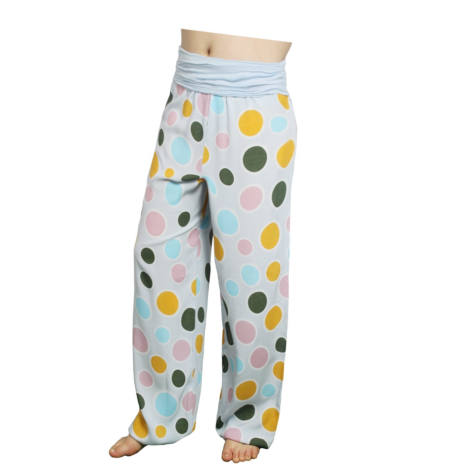 Glamexx24 Pantaloni da Donna Comodi Leggeri Larghi e Freschi per Casa Tempo  Libero e Sport Pantaloni Abbigliamento berjaya.edu.my