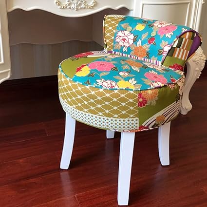 YXYXX elegant Massivholzbeine Mit Rückenlehne Klavierhocker,Lounge